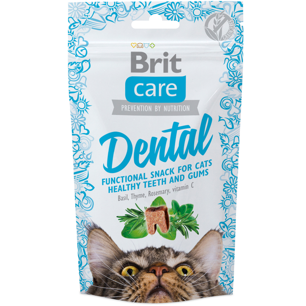 Brit Care Dental Functional Snack For Cats Healthy Teeth and Gums 50g