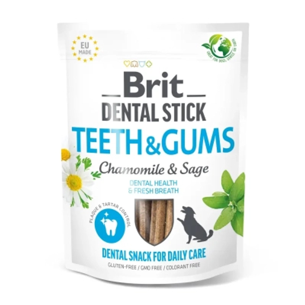 Brit Dental Stick Teeth & Gums Chamomile & Sage For Daily Care 7pcs