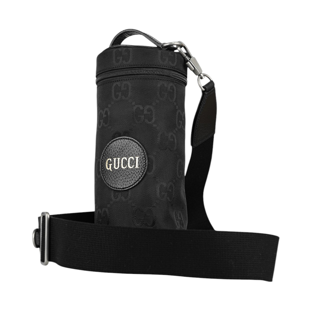 【GUCCI】Off The Grid GG 再生尼龍圓筒手提/斜背二用包(黑色) 696044·213317