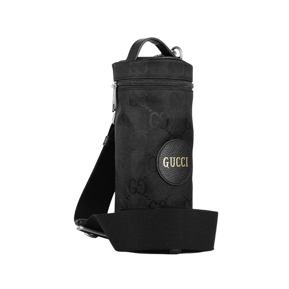 【GUCCI】Off The Grid GG 再生尼龍圓筒手提/斜背二用包(黑色) 696044·213317