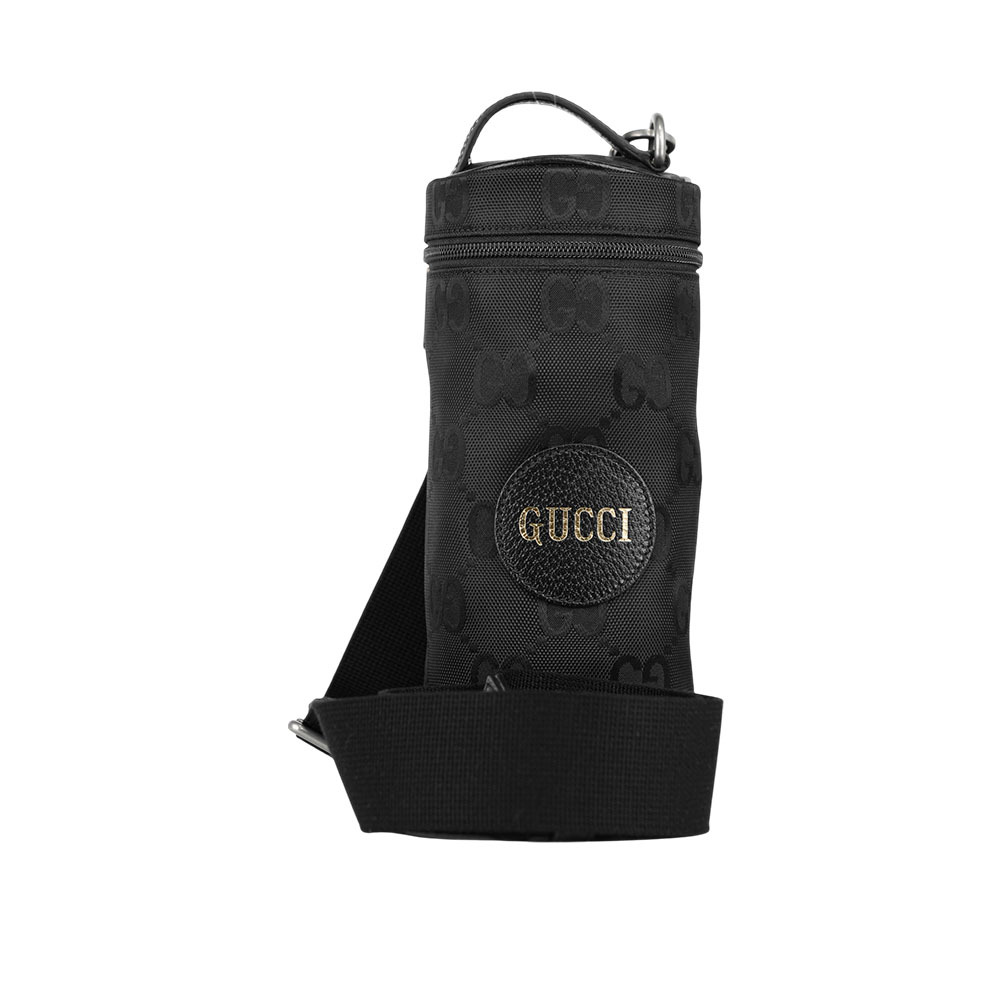 【GUCCI】Off The Grid GG 再生尼龍圓筒手提/斜背二用包(黑色) 696044·213317