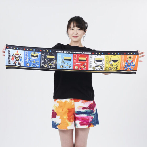 228597 Pbandai 預訂 2025/5月 【忍者戦隊カクレンジャー第三部・中年奮闘編】記念　デフォルメ　マフラータオル