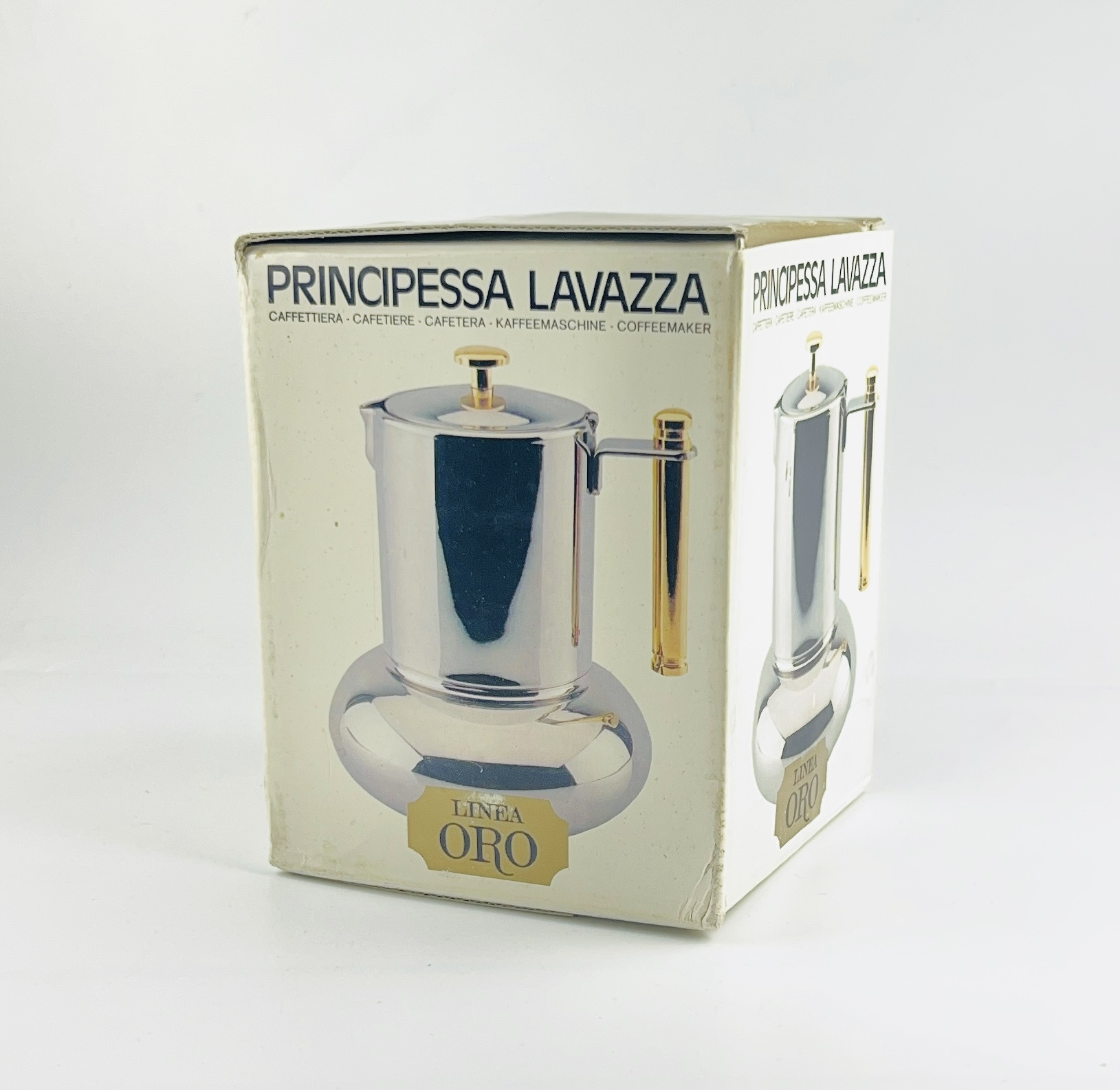 4人份義大利Lavazza principessa 公主壺-經典金色版