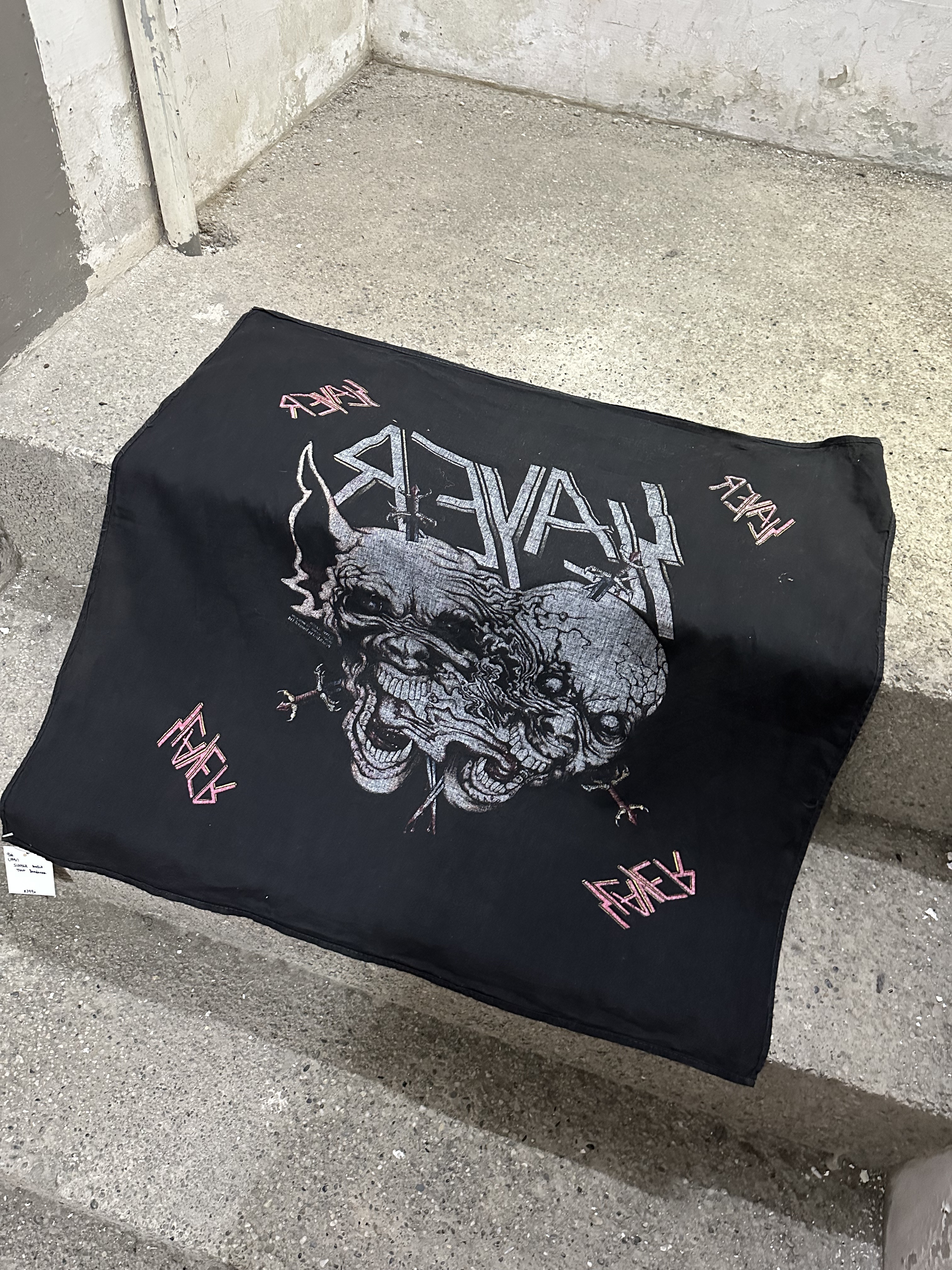 90s(1991) SLAYER World Tour Bandana