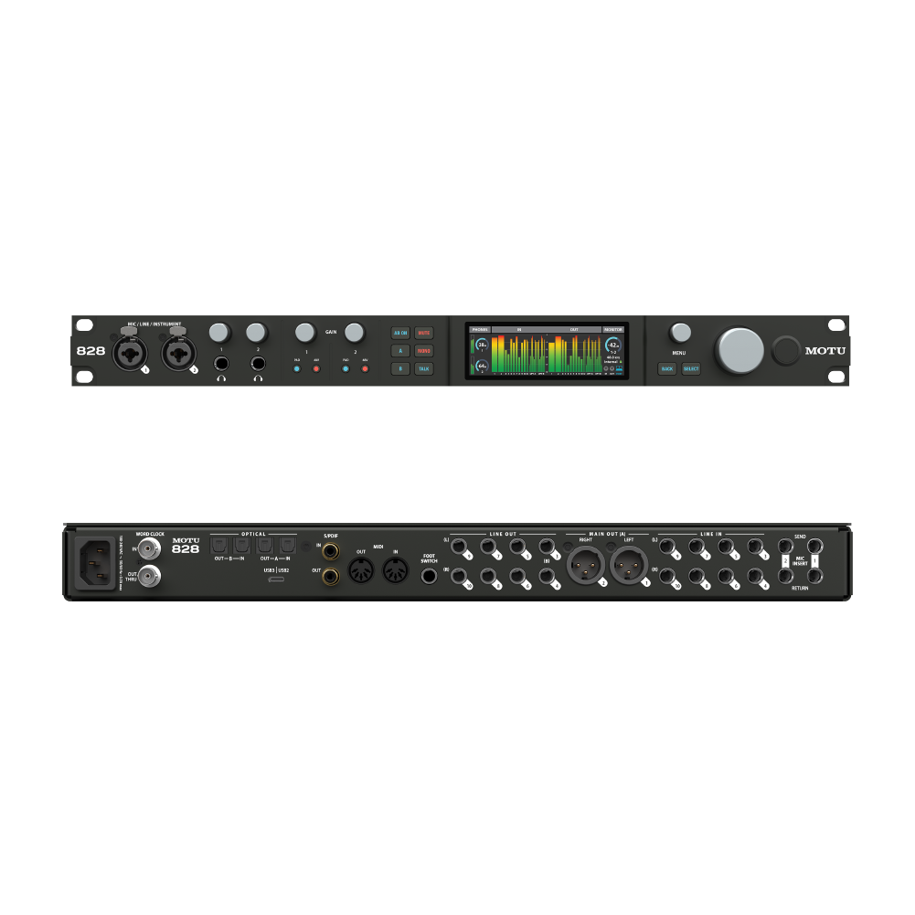 MOTU Motu / 828 28in/32out USB-C錄音介面(iOS可用) 台灣代理公司貨2年保固 第 2 張圖片｜三峽錄音 / 音響