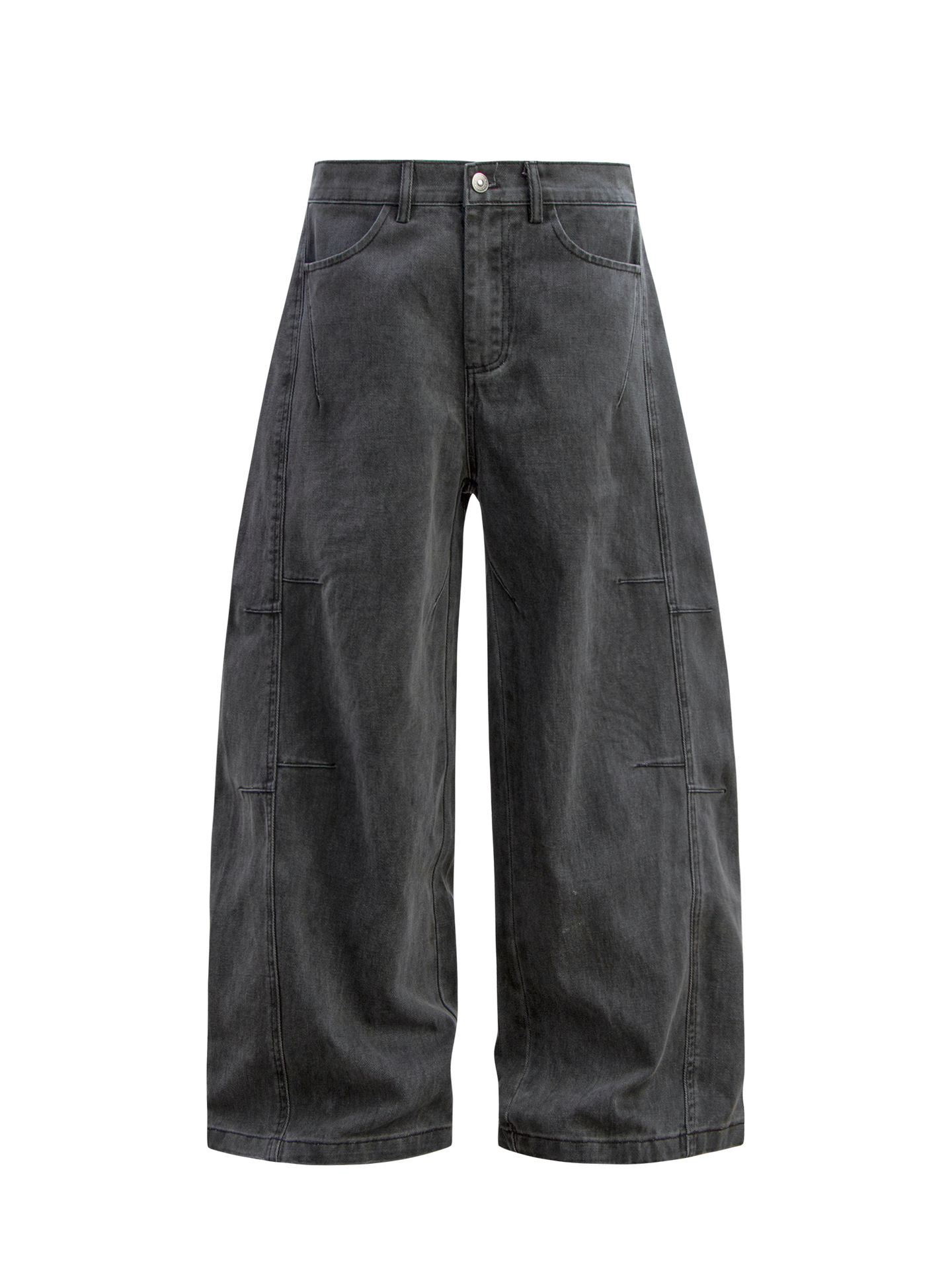 OurPick Washed Curved Denim Pants ⽔洗做舊弧形⽜仔褲