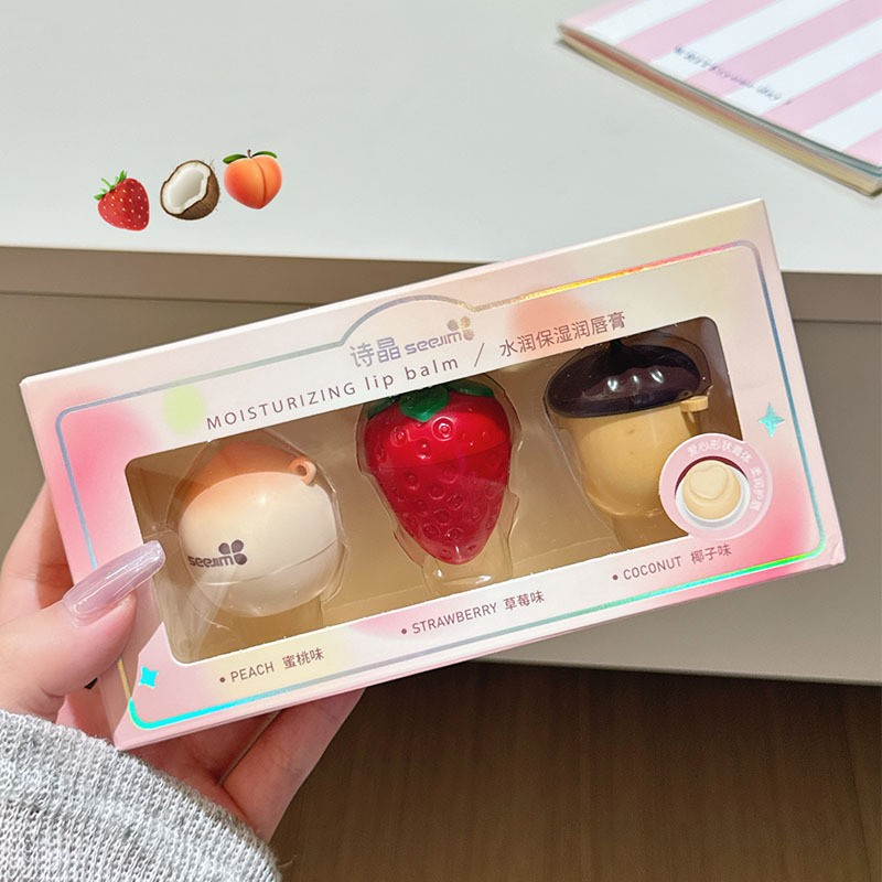 3-Pack Moisturizing Lip Balm Set