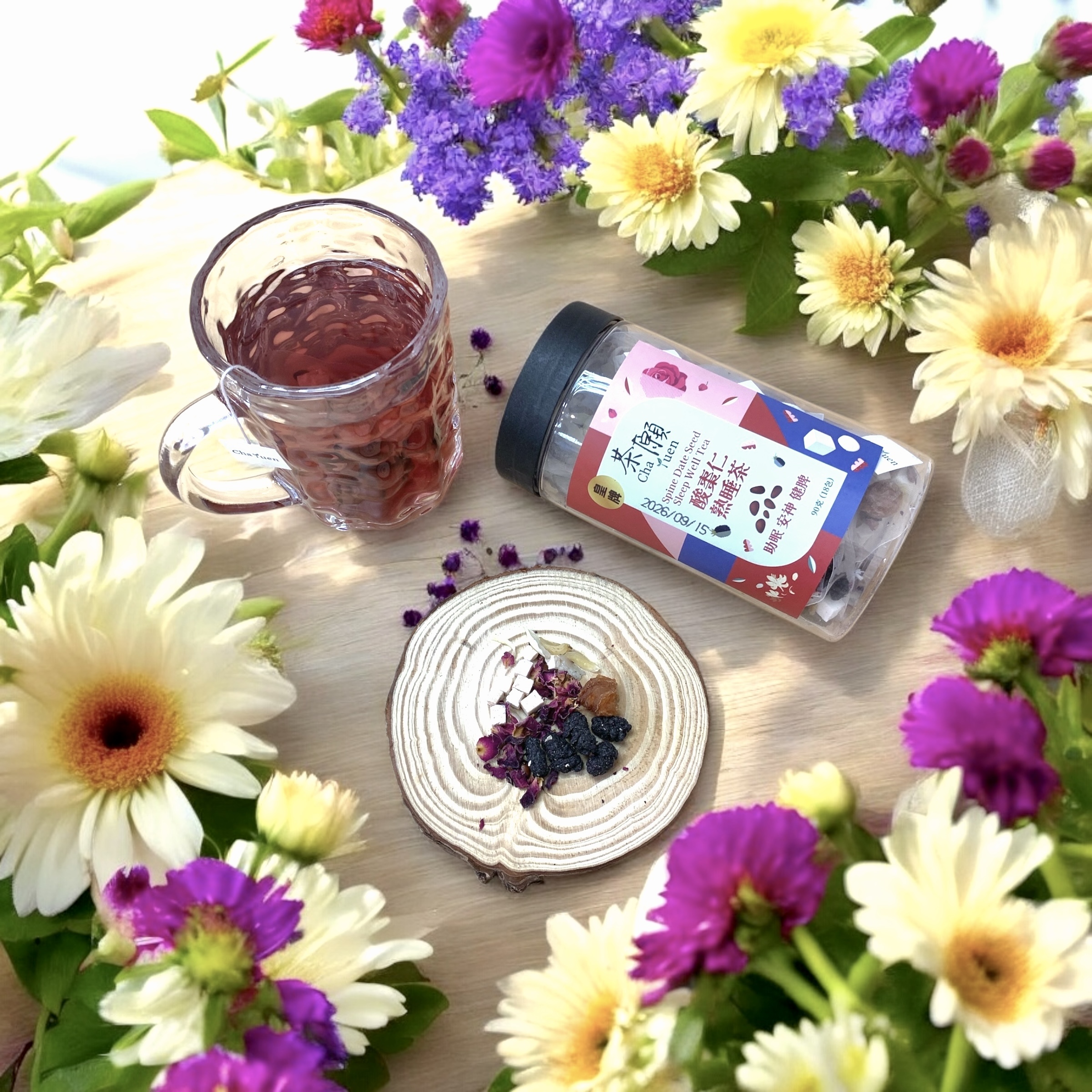 Cha Yuen - Spine Date Seed Sleep Well Tea (18 packs)