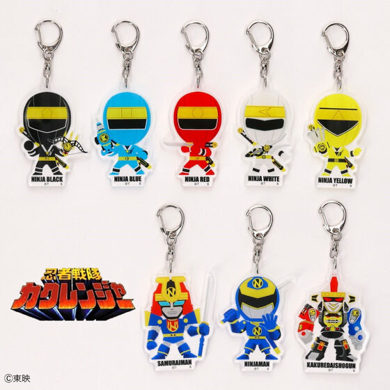 228603 Pbandai 預訂 2025/5月 【忍者戦隊カクレンジャー第三部・中年奮闘編】記念　デフォルメ　アクリルチャーム〔全8種〕