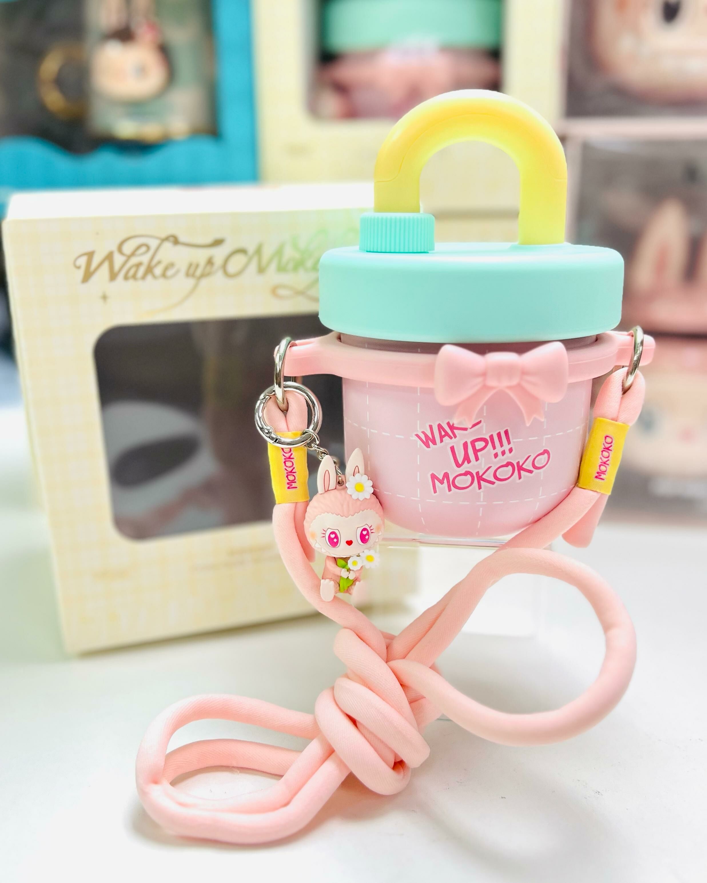 醒醒春日系列Mokoko斜垮保溫杯400ML  (POPLAND Exclusive)