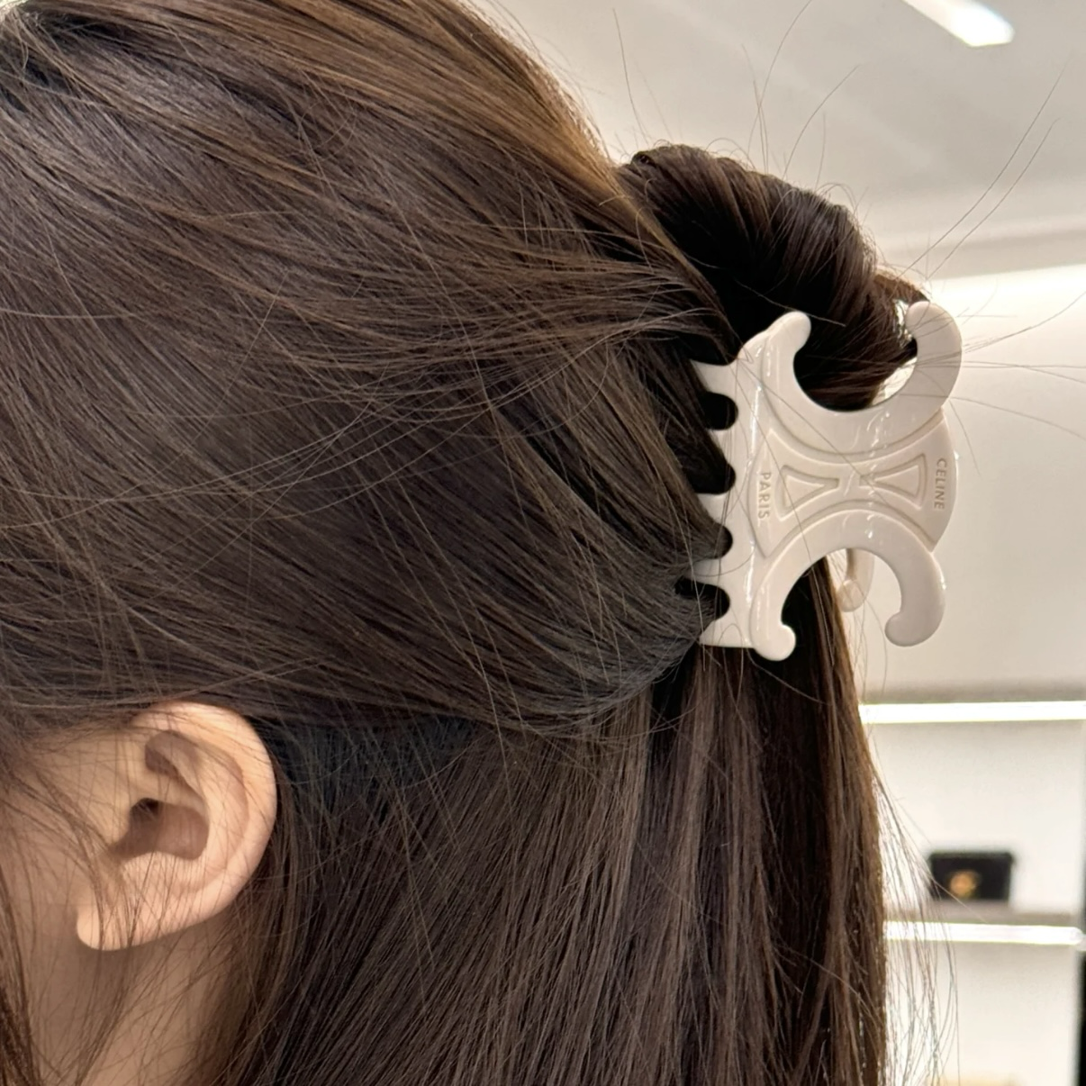 ce”奶奶軟糯糯立體凱旋門”樹酯定製髮夾