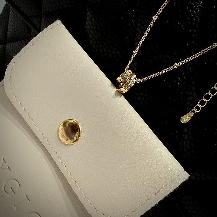 Gy’經典小金鑽環s925鎖骨鏈