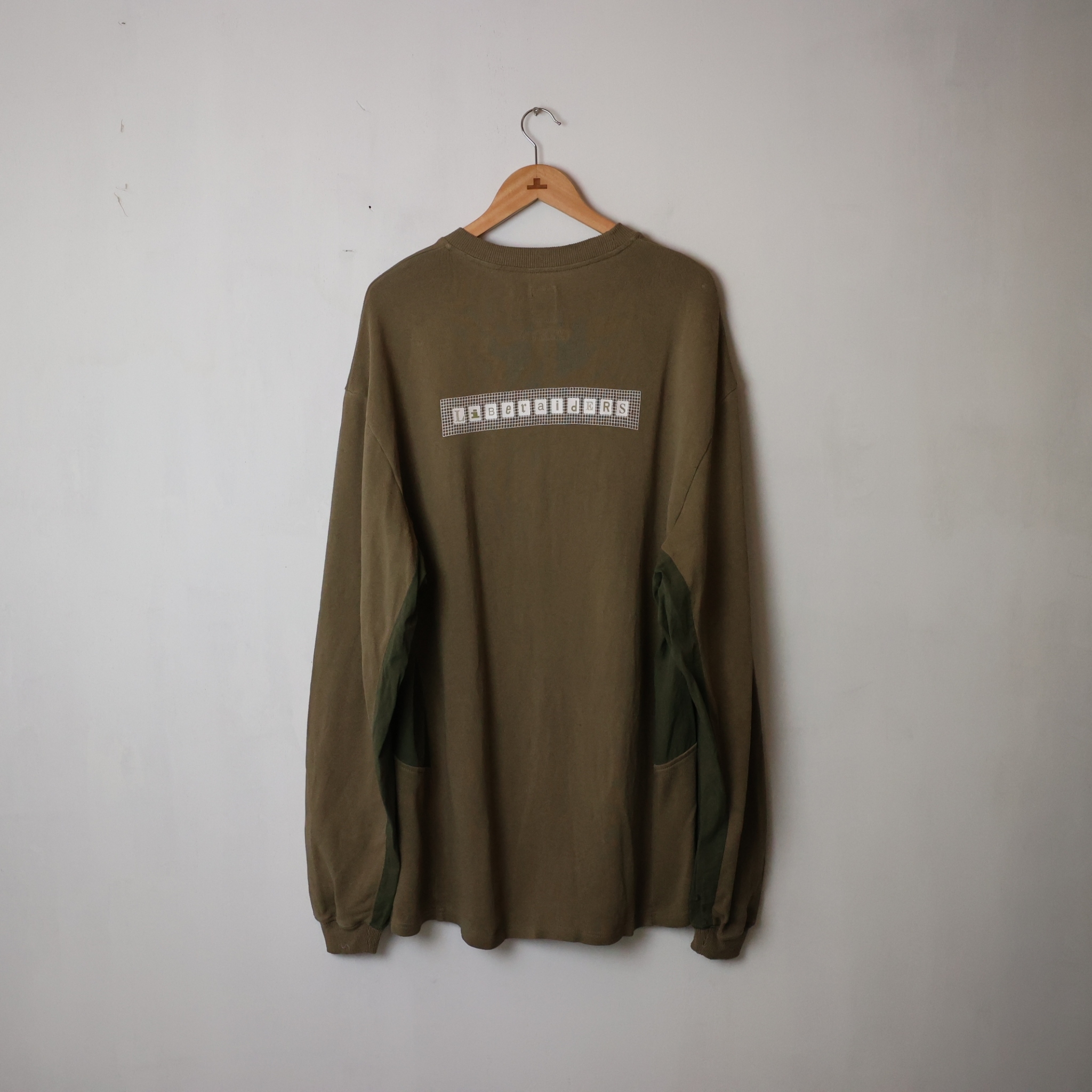 LIBERAIDERS 19F/W GRID LOGO CREWNECK SIZE L