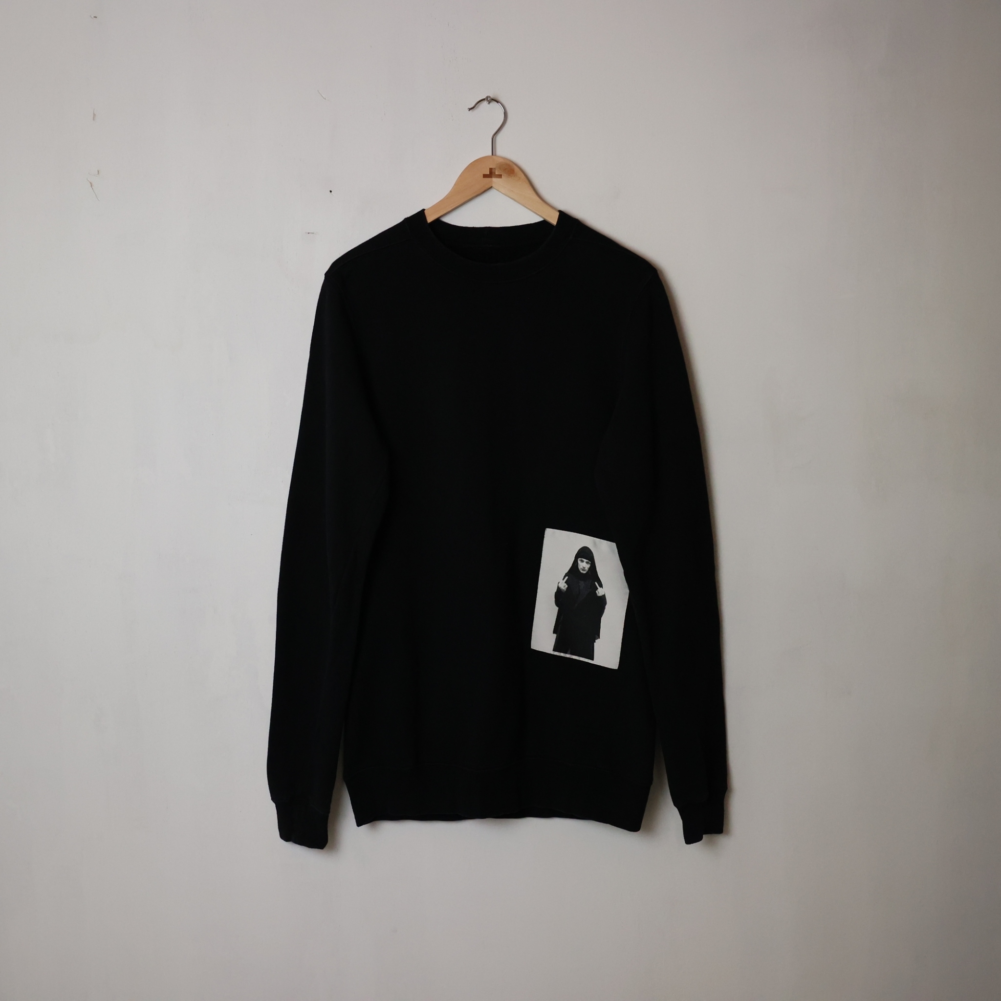 Rick Owens Drkshdw Nun Patch Crewneck Sweatshirt SIZE S