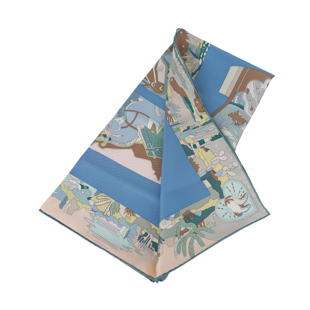 【Hermès】靴子的故事絲質方巾(90 x 90)