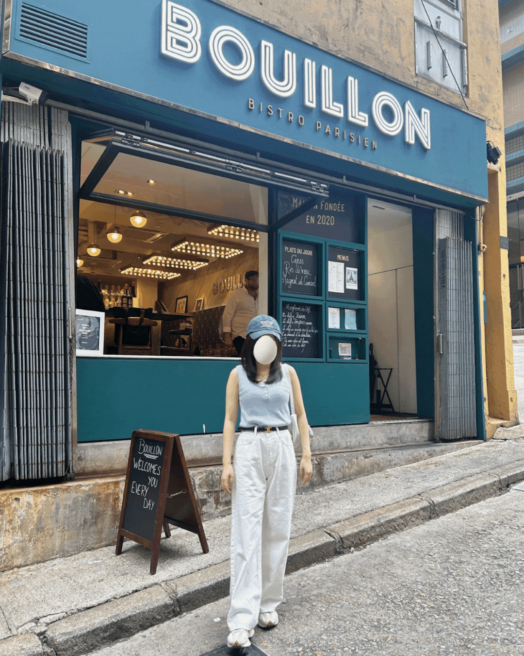 COME BACK!《KR》必入! 基本款薄身白牛仔闊褲