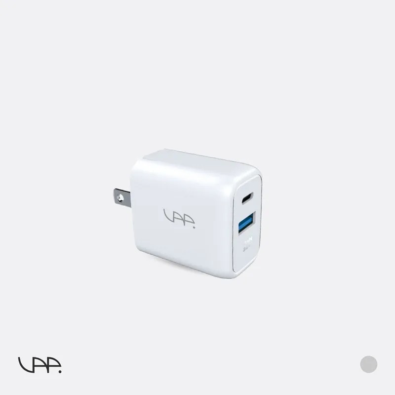VAP｜30W GaN 雙孔快充充電器(USB C+A)