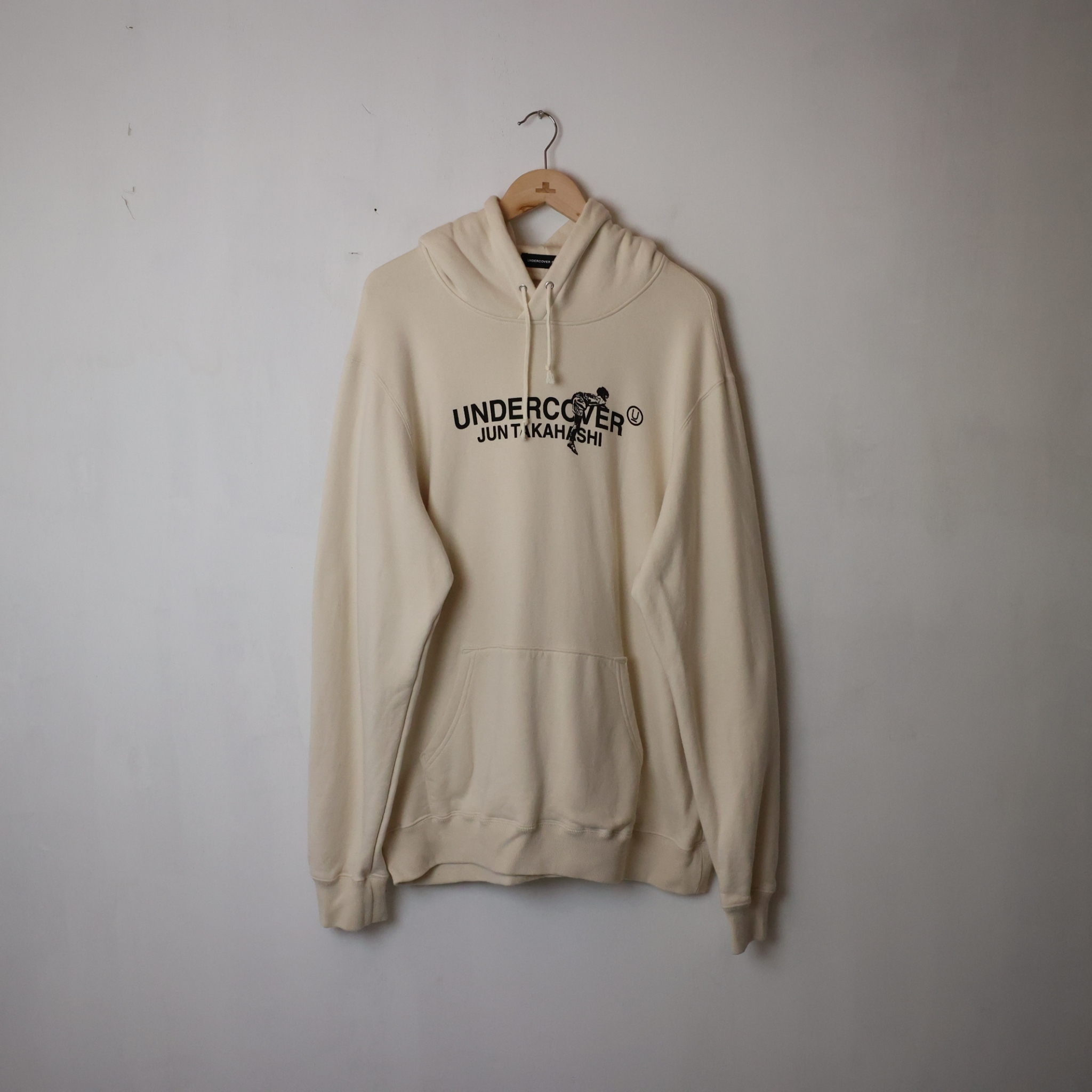 UNDERCOVER Logo-Print Cotton Hoodie SIZE XL