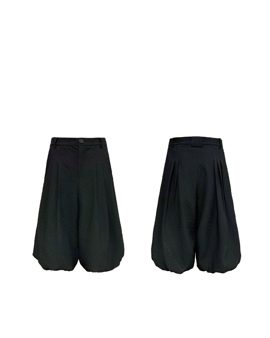 JCA 設計感 打褶紋理 花苞裙褲 #七分褲