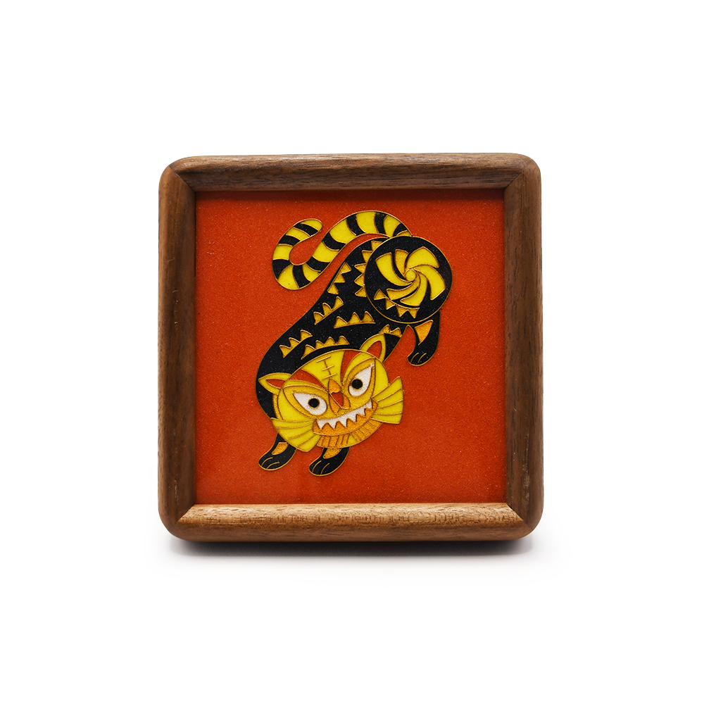 DipDipLife｜鍛造噴砂木質相框｜十二生肖