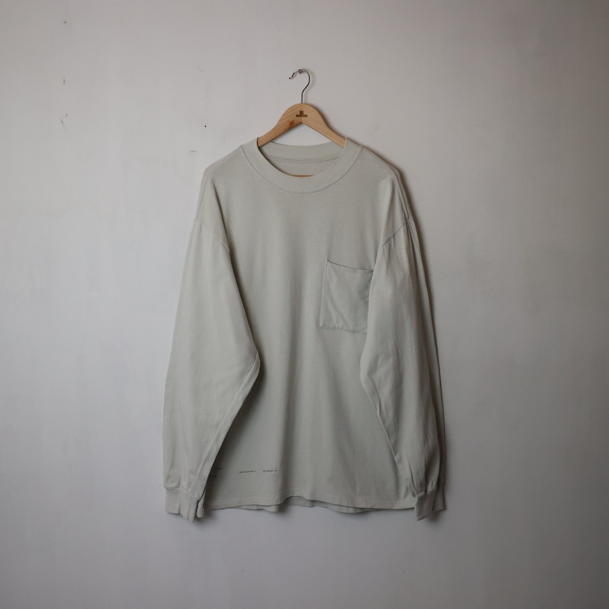 GOOPiMADE 22A/W VI-G01T - “Check Box” L/S Graphic Tee SIZE 3