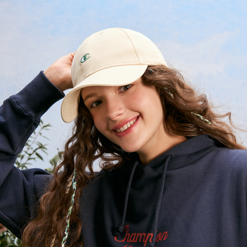 中性-C-LIFE 刺繡棒球帽-米色（U5AACCU08H5）