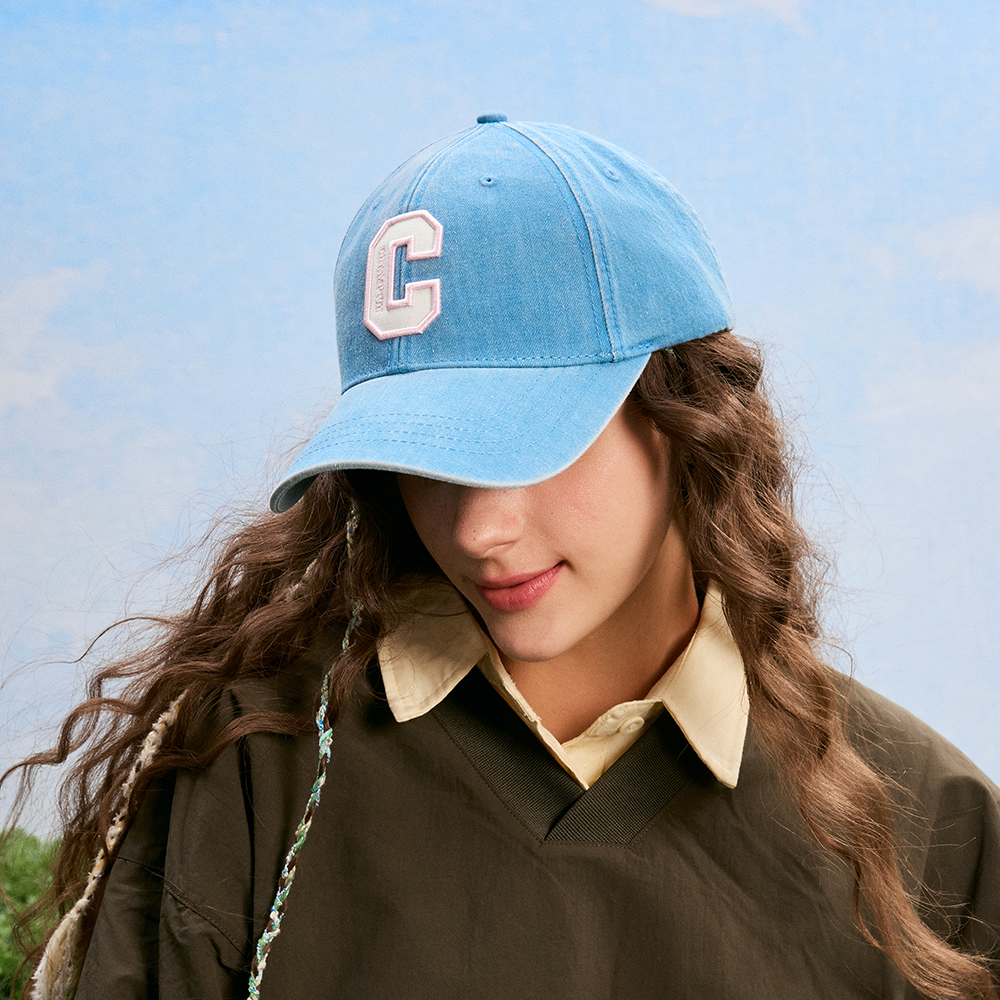 中性-C-LIFE經典C字棒球帽-藍色 （U5AACCU02M2）