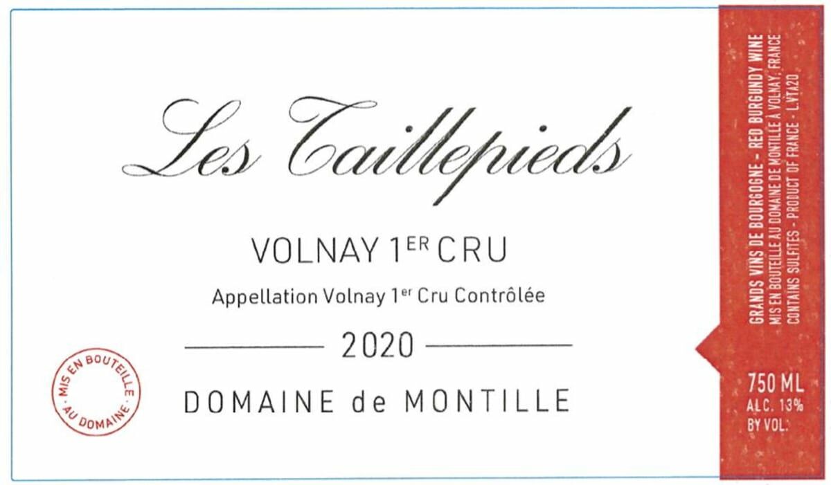 Montille Volnay 1er Cru Les Taillepieds 2020 (BH94)