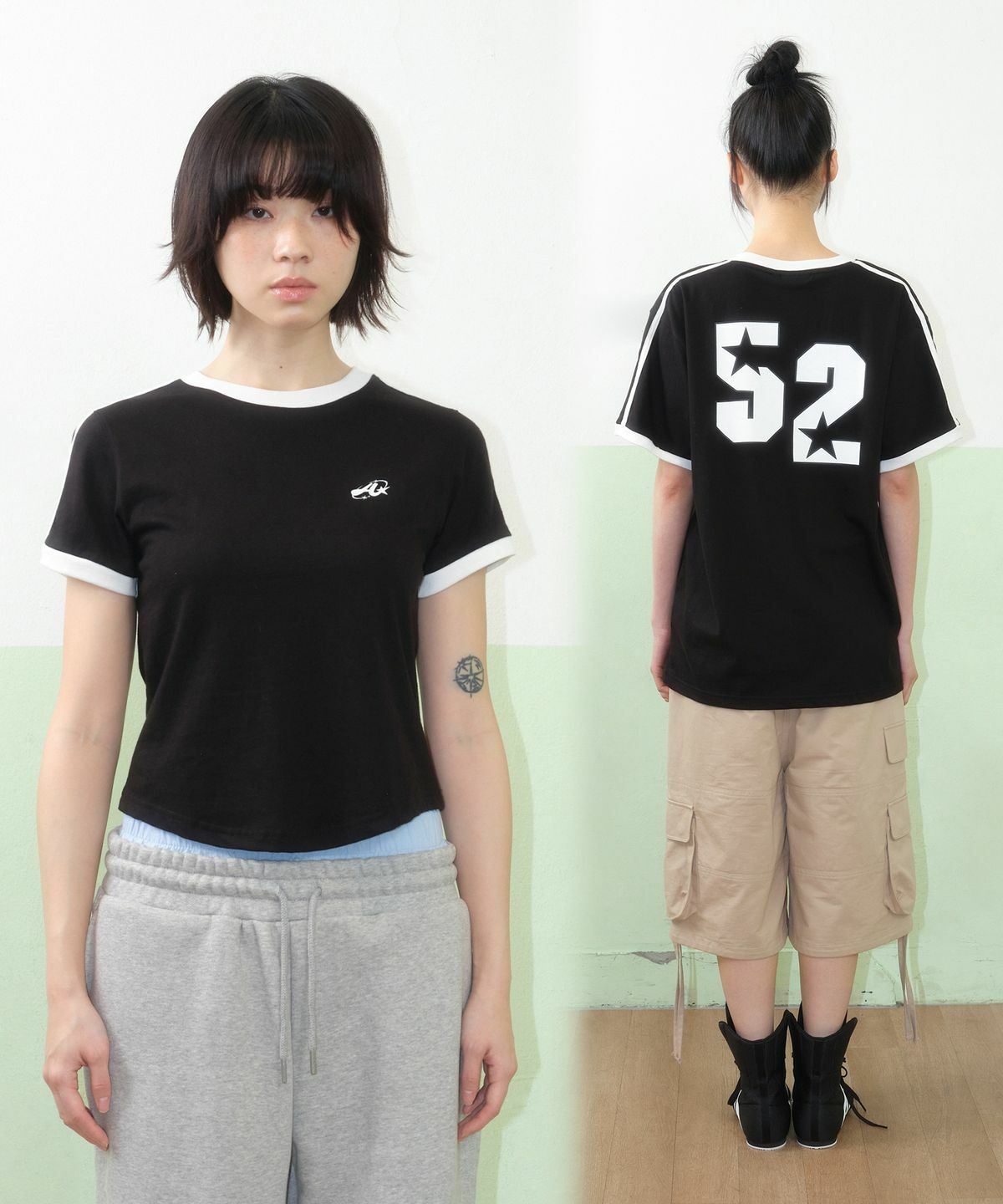 AMES WORLDWIDE A NUMBERING LINETAPE TEE