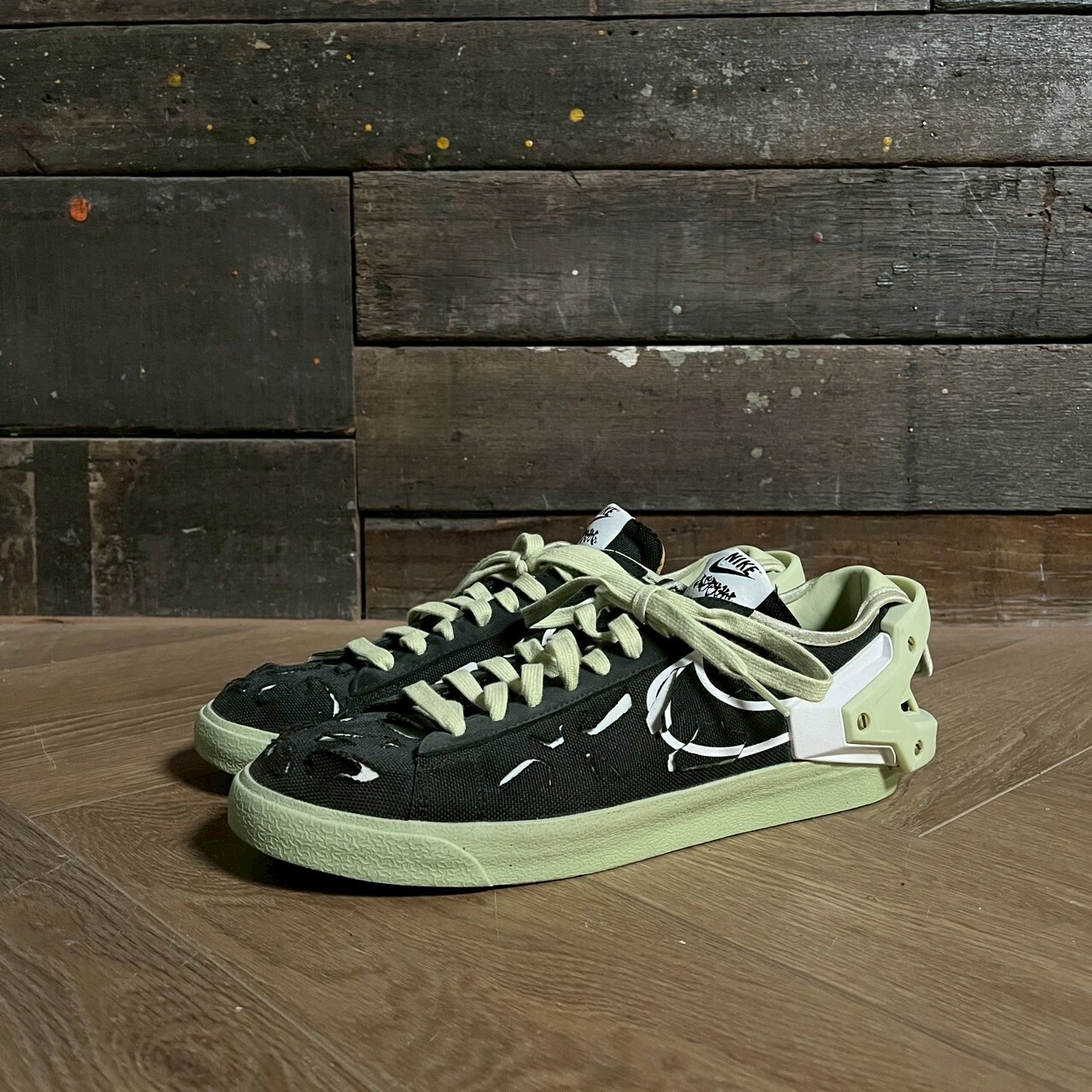Nike x Acronym Blazer Low Black / Olive Aura SIZE 27.5CM