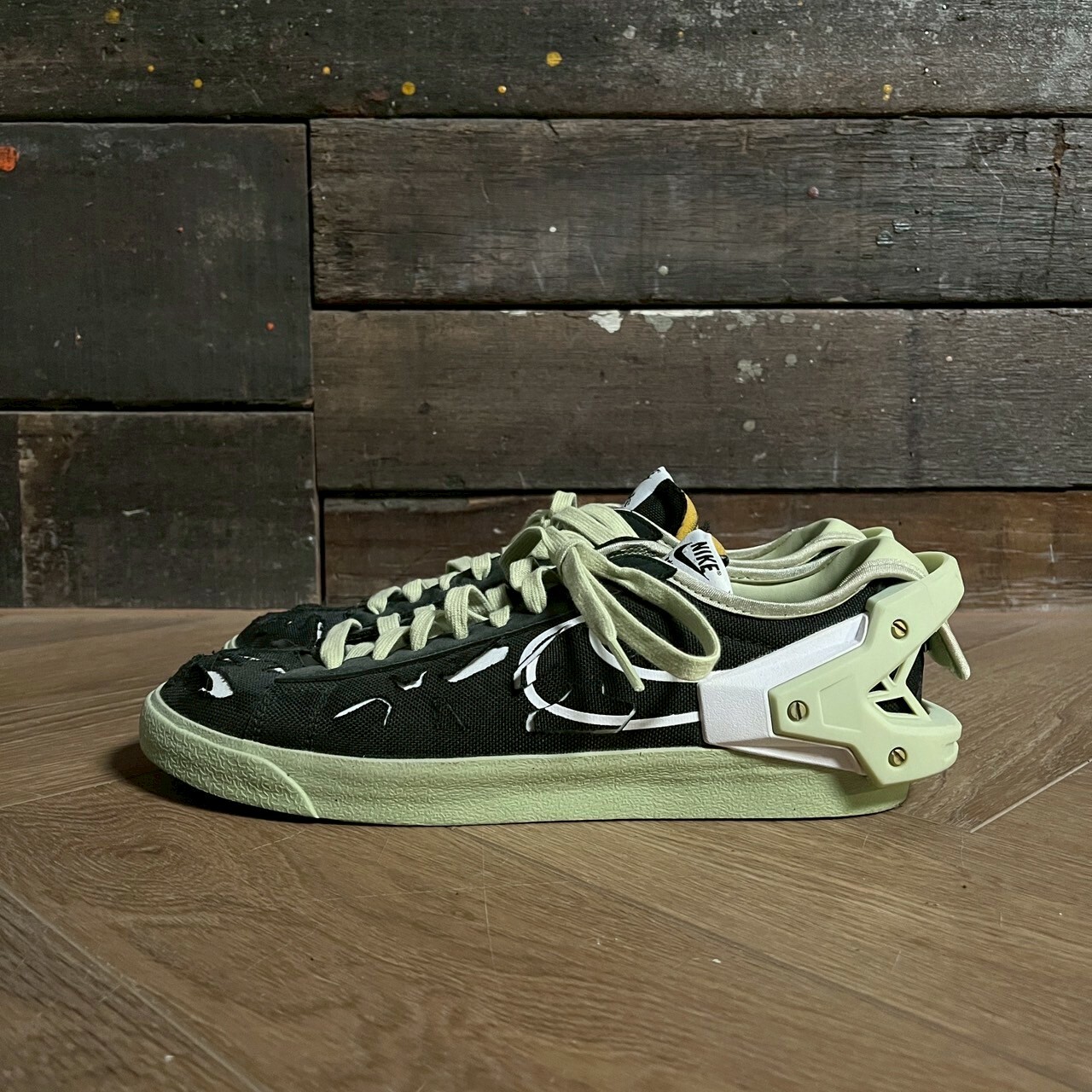 Nike x Acronym Blazer Low Black / Olive Aura SIZE 27.5CM