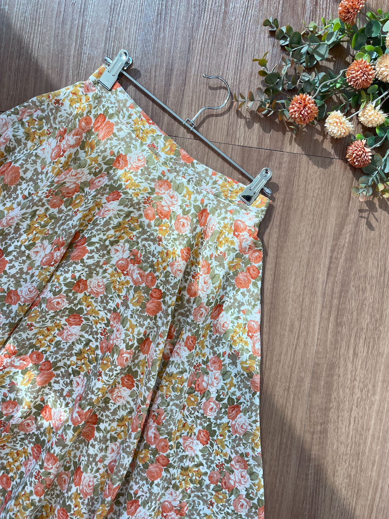 春日花藝古著半身裙