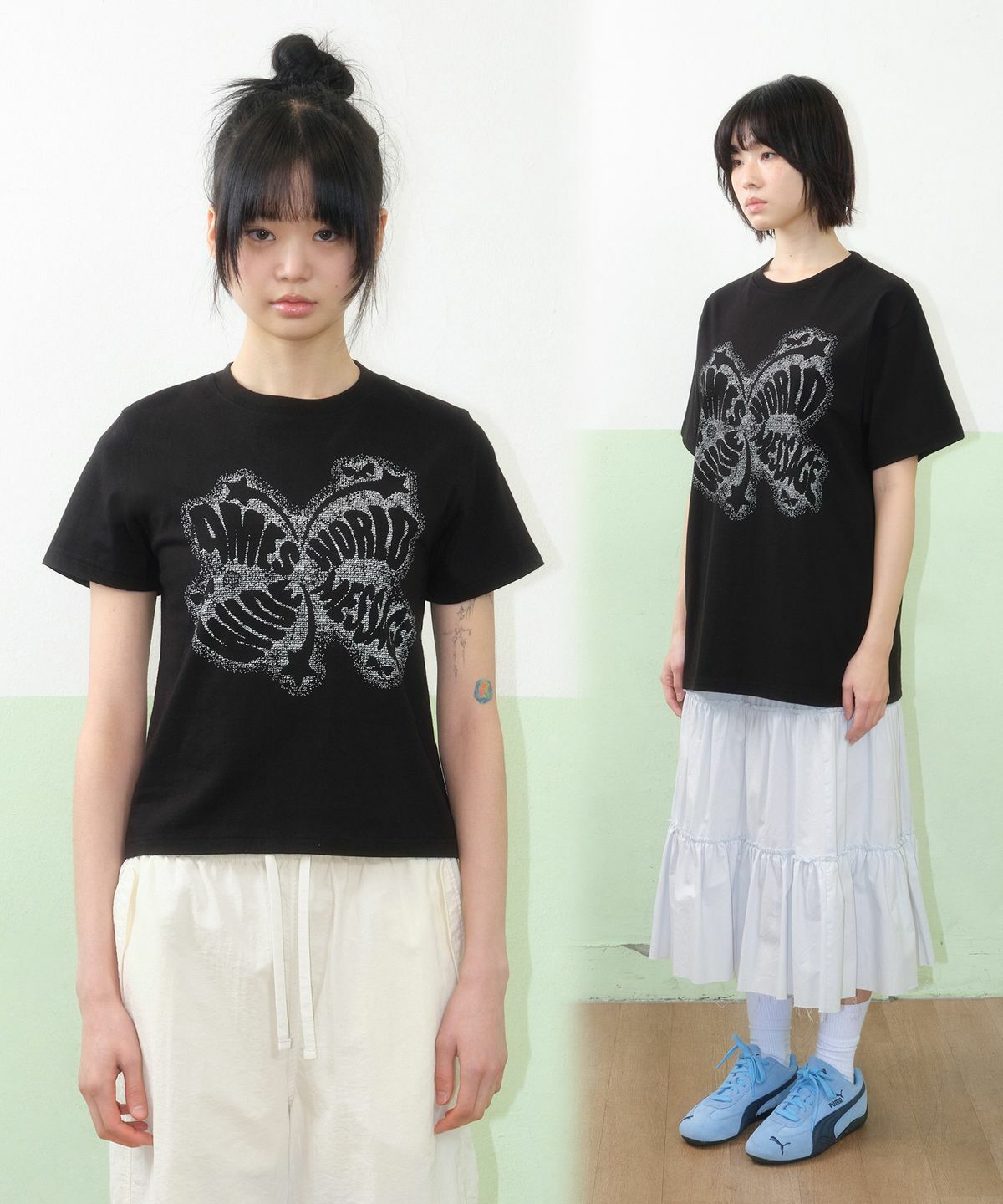 AMES WORLDWIDE CHARACTER SPRAY TEE