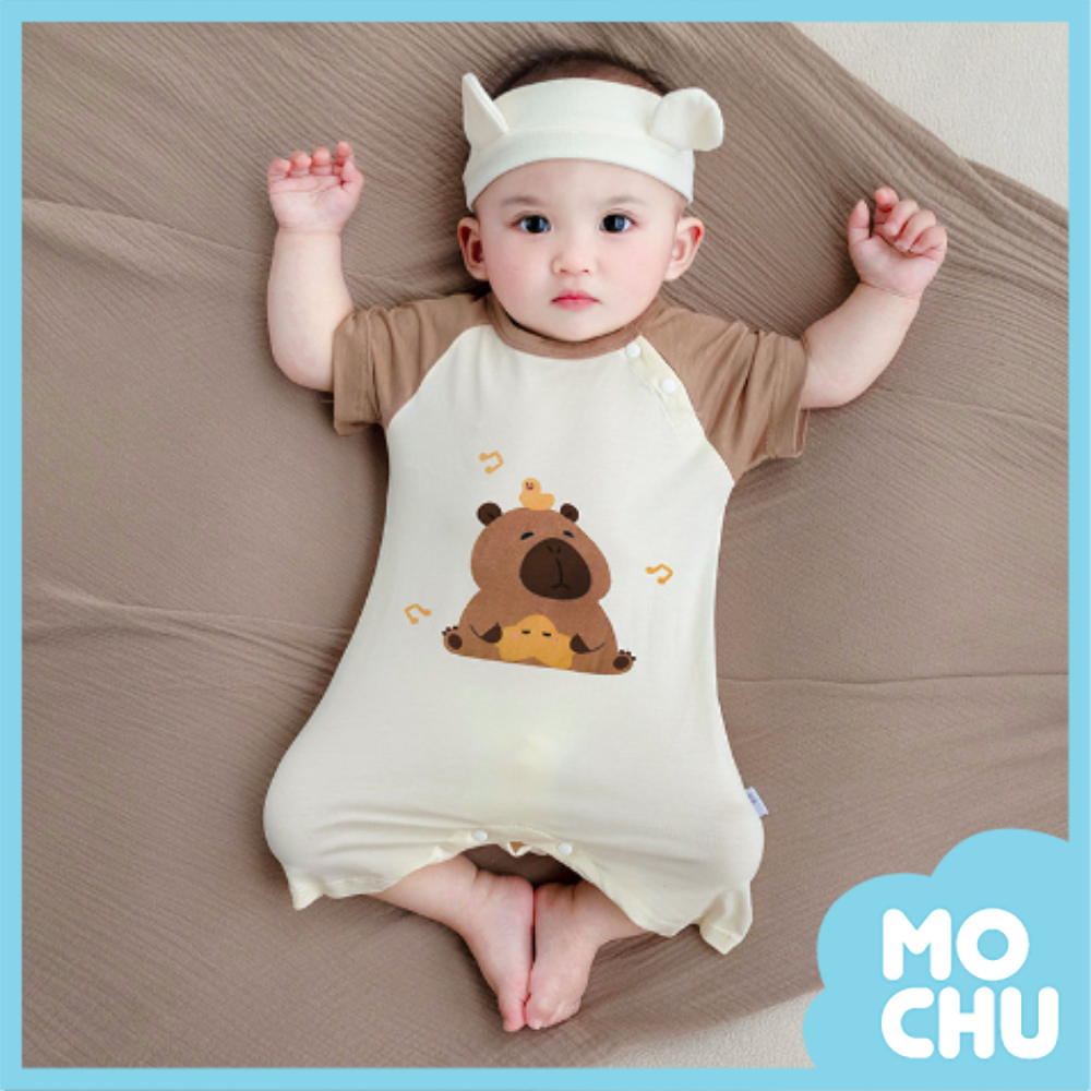 卡皮巴拉短袖連身衣