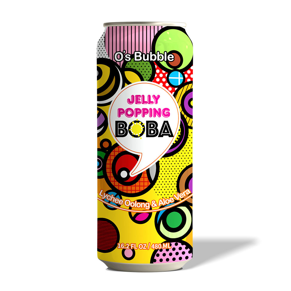Jelly Popping Boba – Lychee Oolong Tea w/ Popping Boba