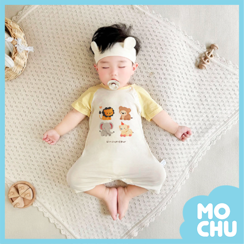 動物世界短袖連身衣