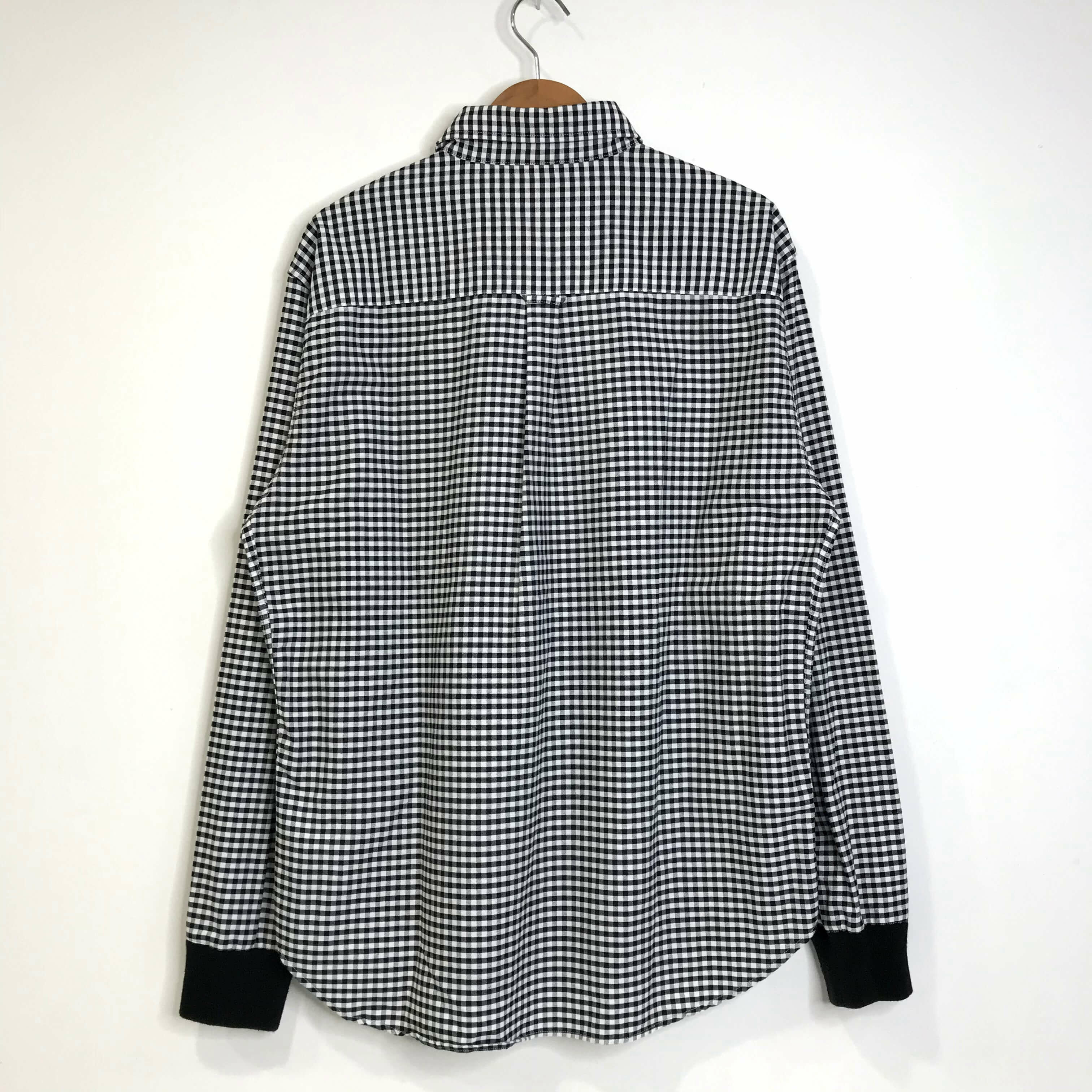Noah Checkered Plaid LS Polo Shirt SIZE L