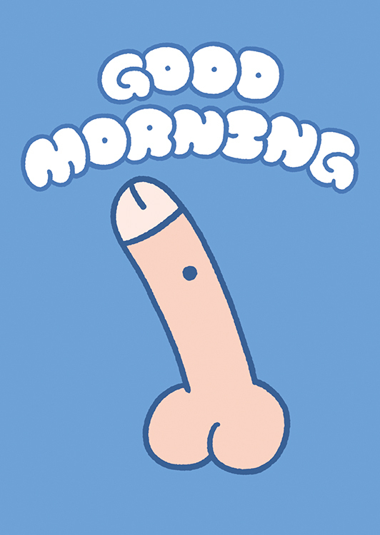 Lanparman｜絕版｜動動明信片｜早安ㄐㄐ