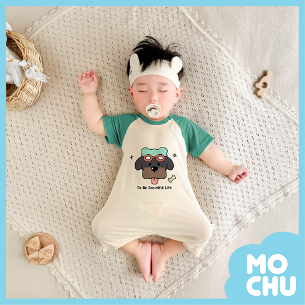 小灰犬短袖連身衣