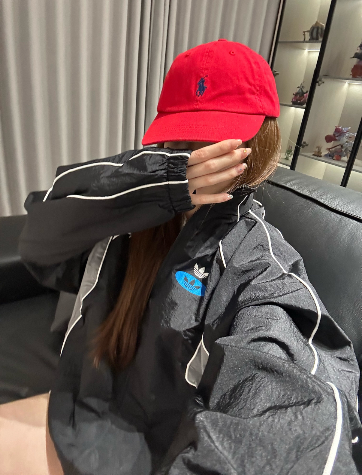 Adidas Originals Racing V-Day 賽車風立領外套 黑色 休閒 防風外套 寬鬆 JM8028/預購