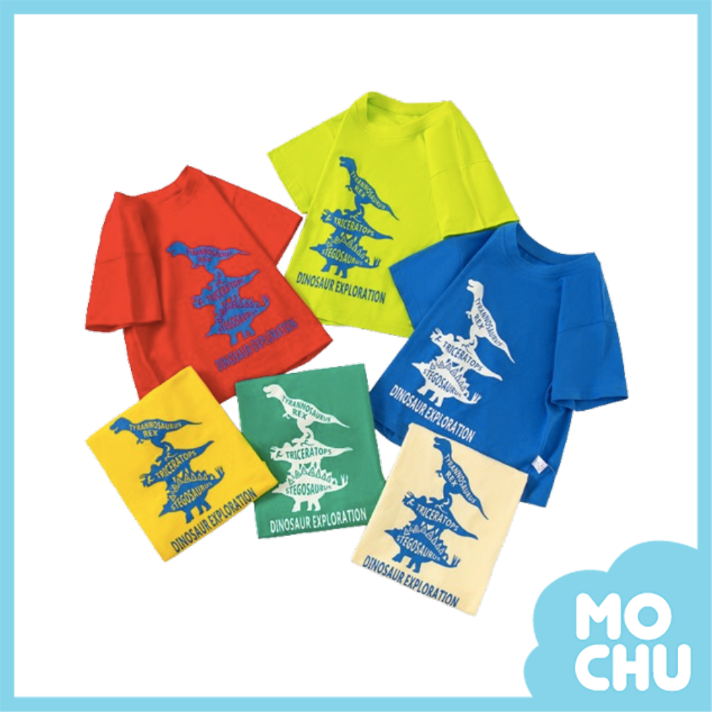 恐龍疊高高短袖上衣(六色)