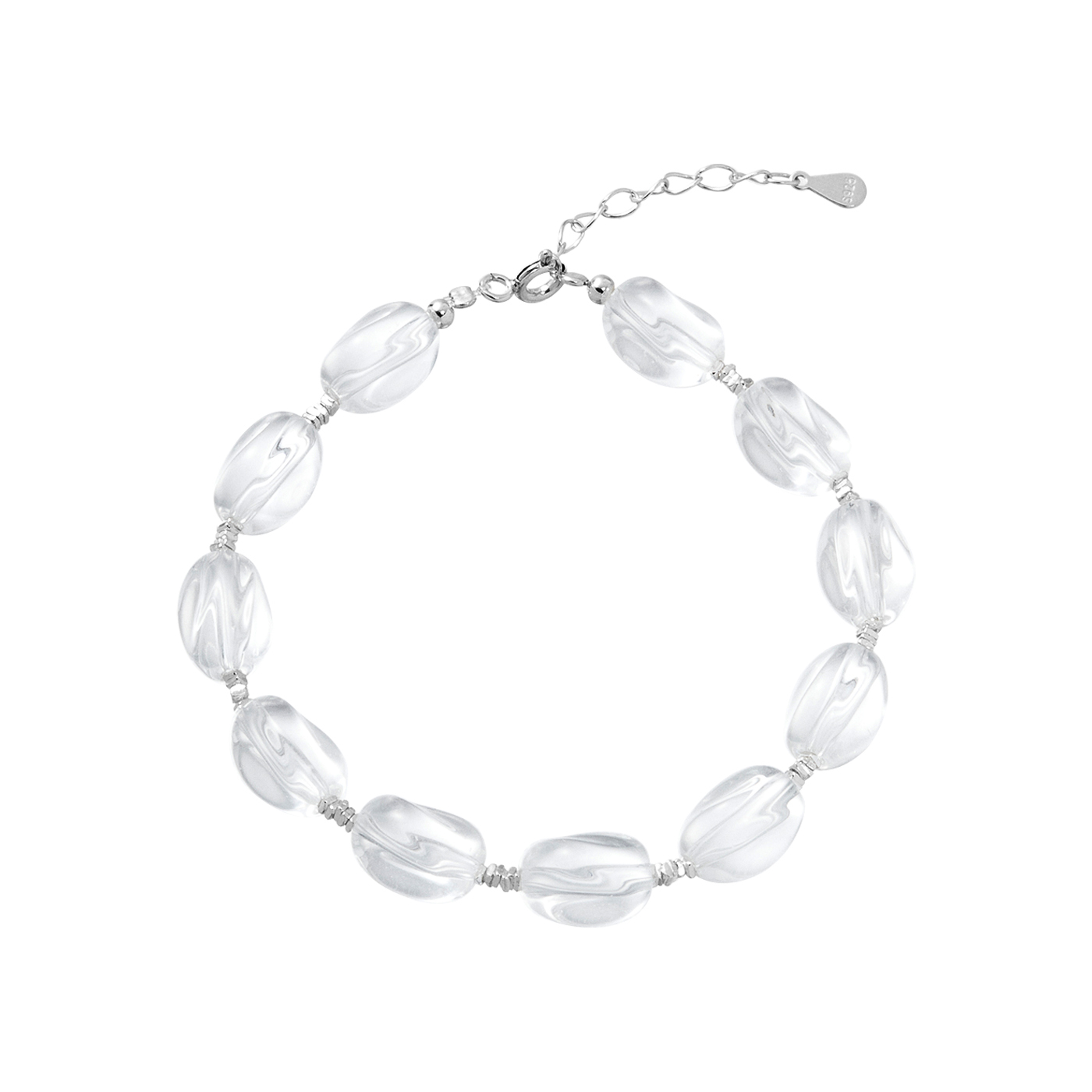 純銀,透明,手鍊,平價飾品