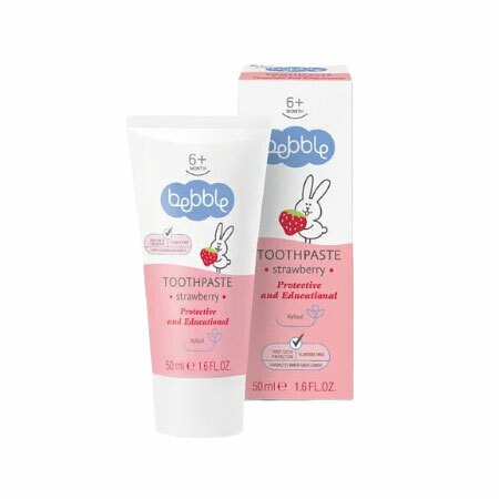 Bebble 幼兒乳牙無氟牙膏-士多啤梨味 50ml
