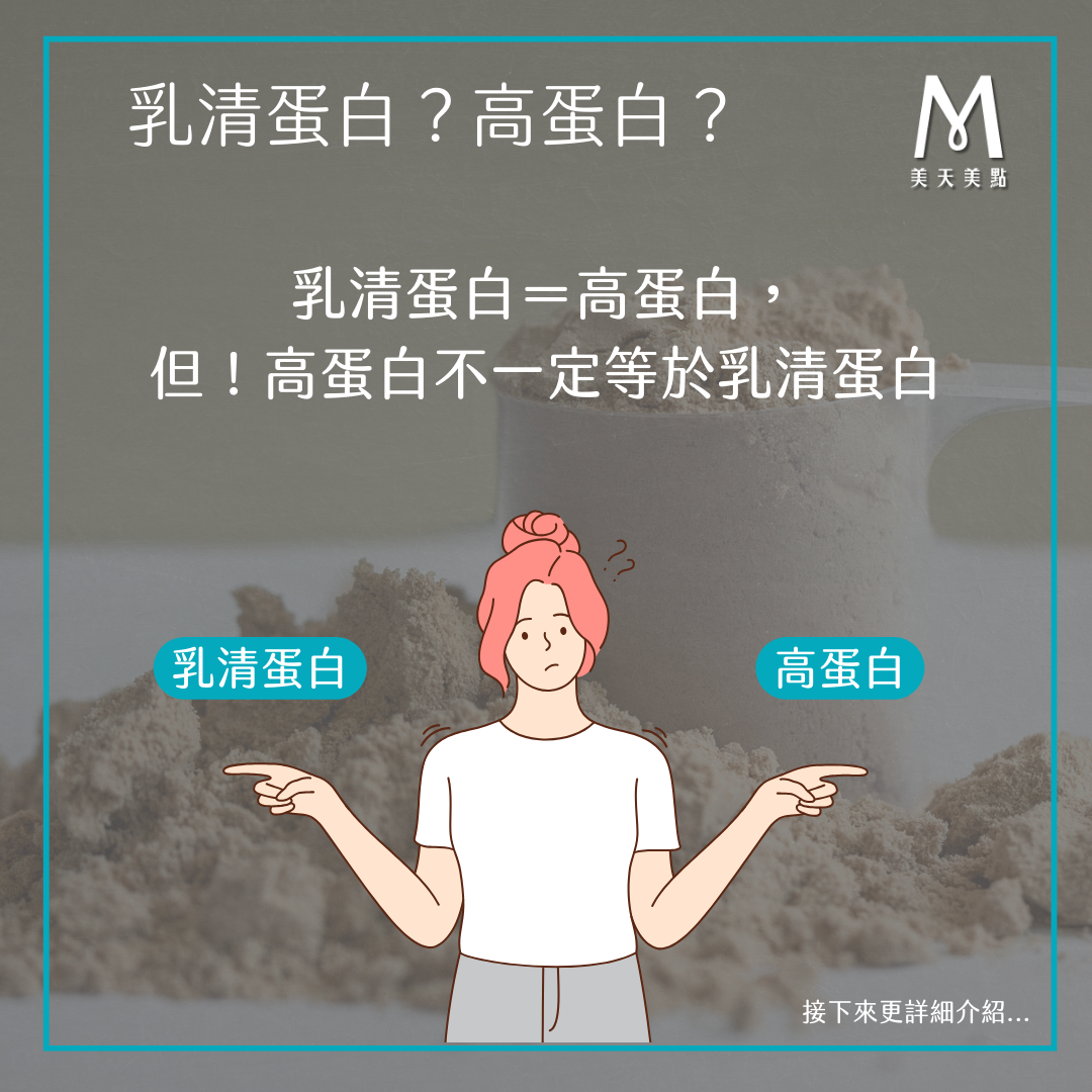 乳清蛋白、高蛋白？高蛋白不一定等於乳清蛋白