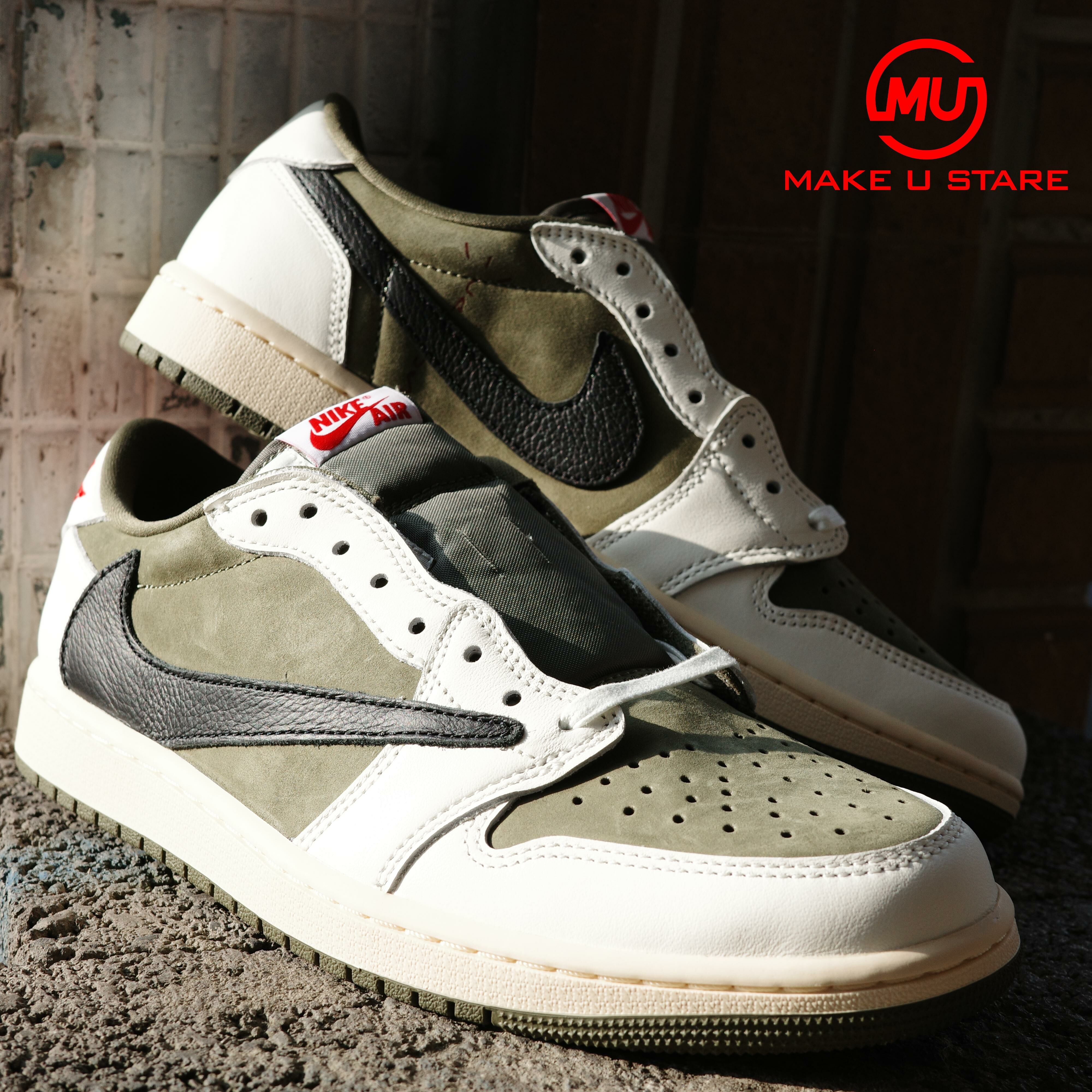 AIR JORDAN 1 RETRO LOW OG SP TRAVIS SCOTT MEDIUM OLIVE DM7866-200
