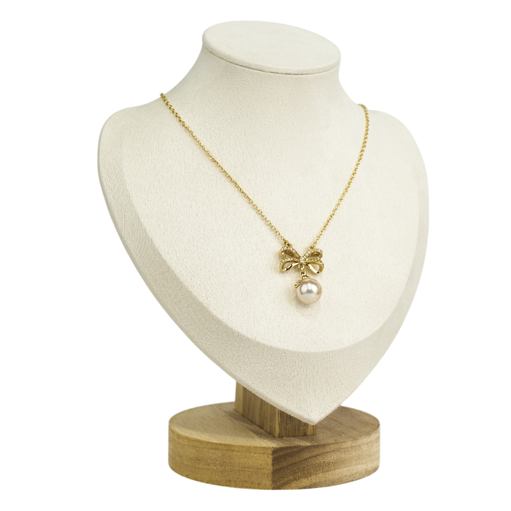 【COACH】C Logo 玻璃珍珠針式耳環+玻璃珍珠蝴蝶結項鍊飾品禮盒(金色)CY110 VP4