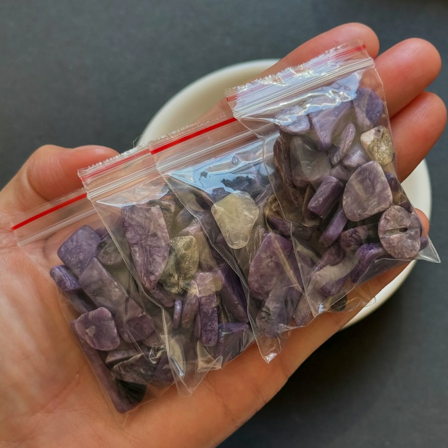 [原石] 紫龍晶 水晶碎石 一包 20 克