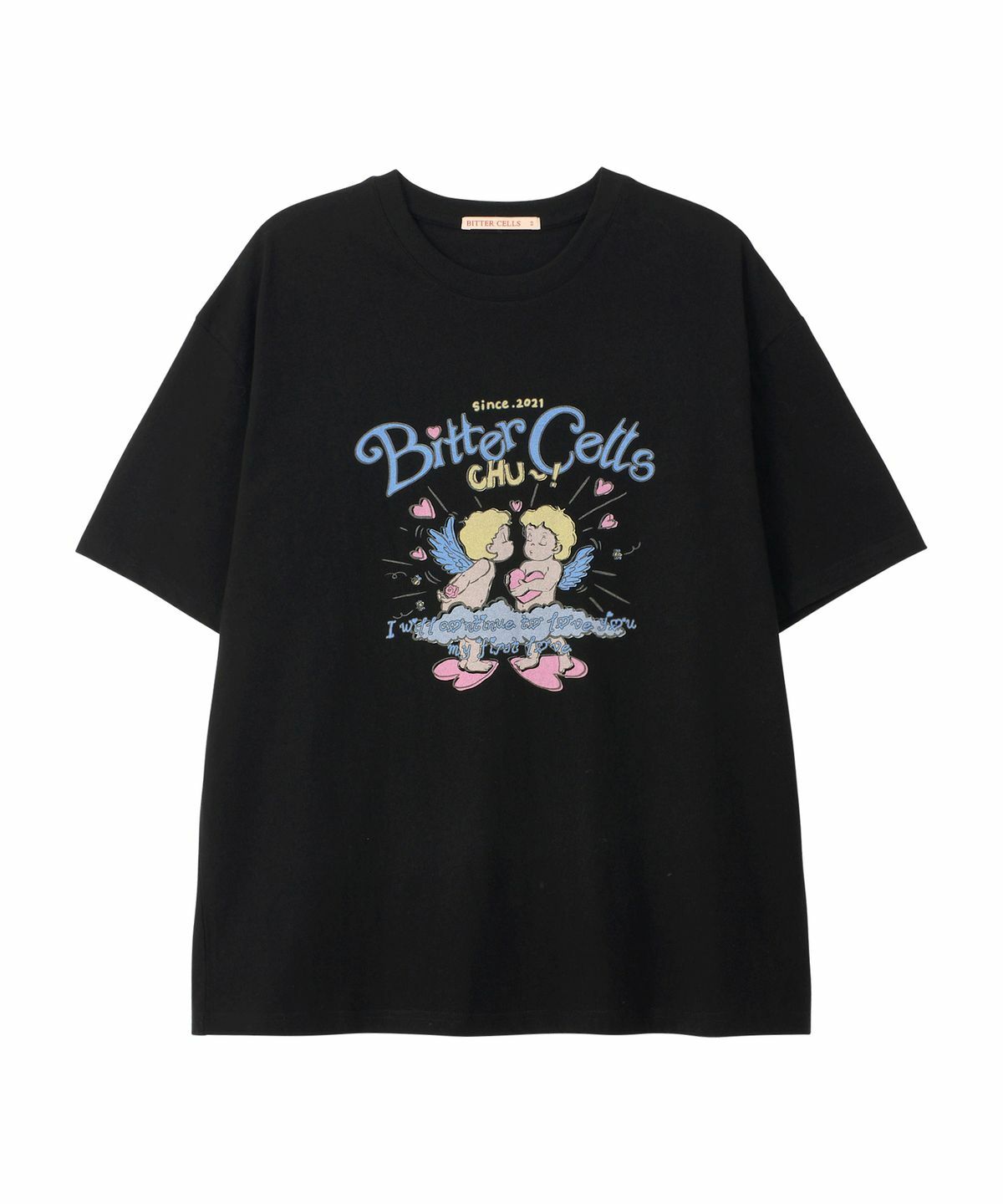 ★ BITTER CELLS★ Loving Cupid Tea White B254TS13WH Loving Cupid Tee-White - 비터셀즈(bittercells)