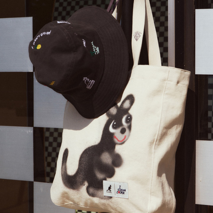 <韓國代購> KANGOL X I SCREAM COLOUR TOTE BAG