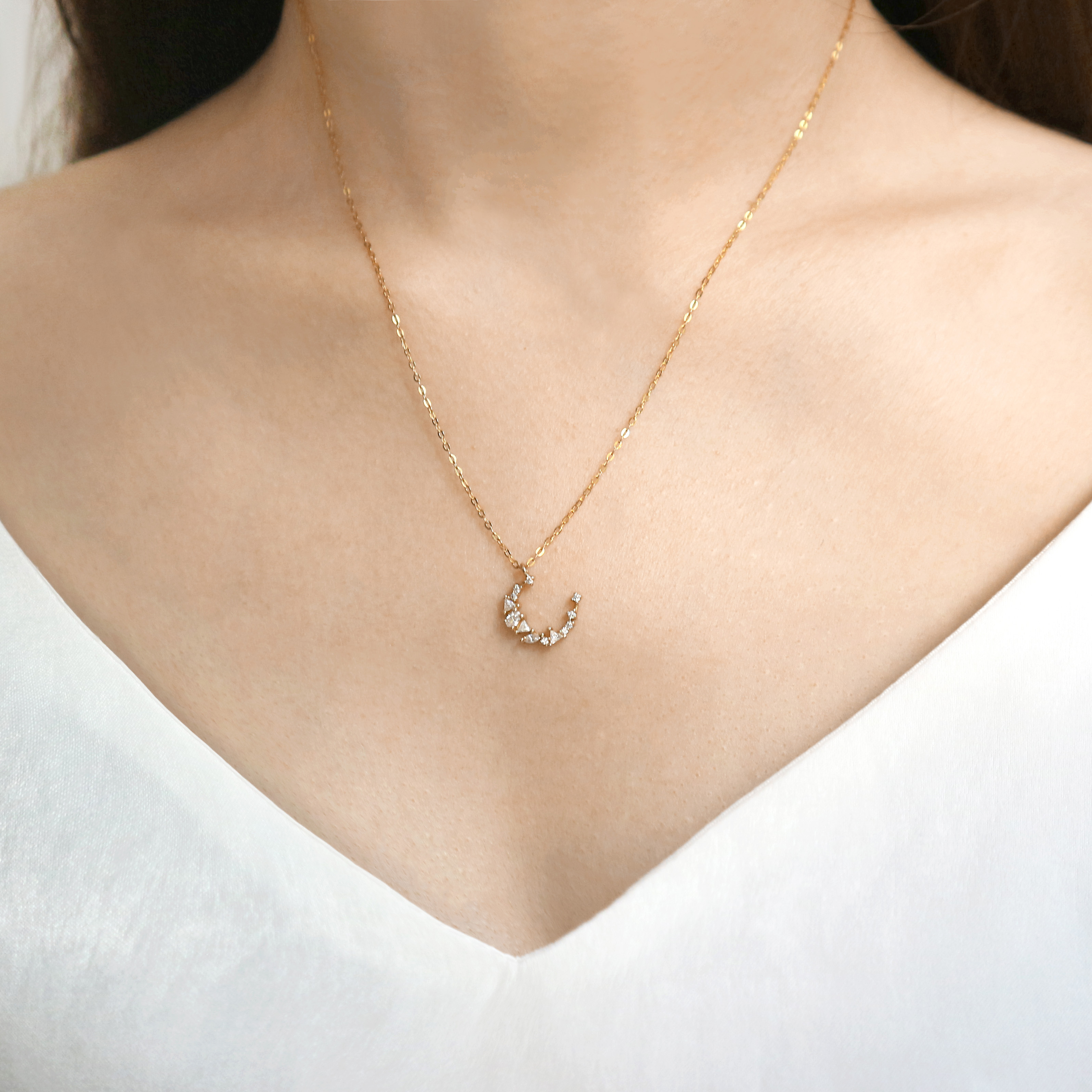 月光項鍊-14K注金